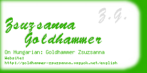 zsuzsanna goldhammer business card